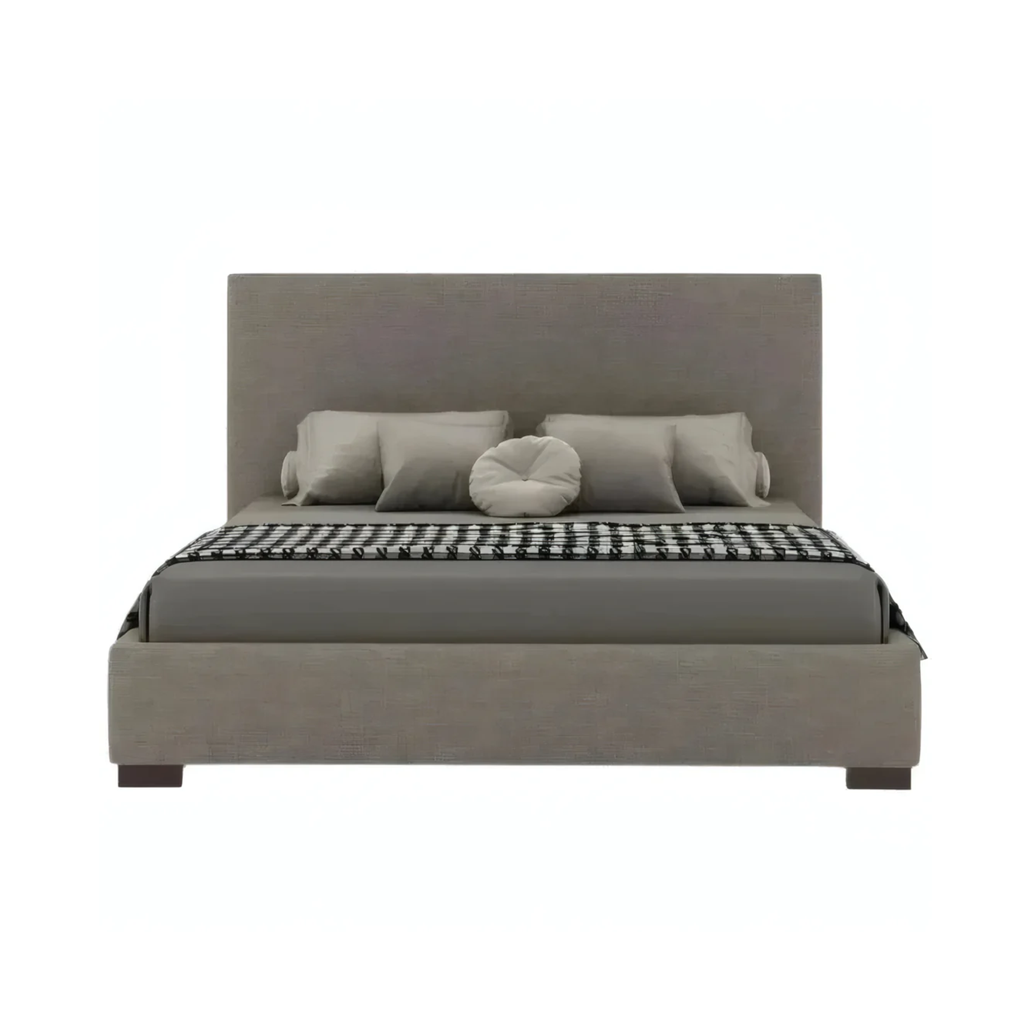 Ava Upholstered Bed with Panel Headboard
