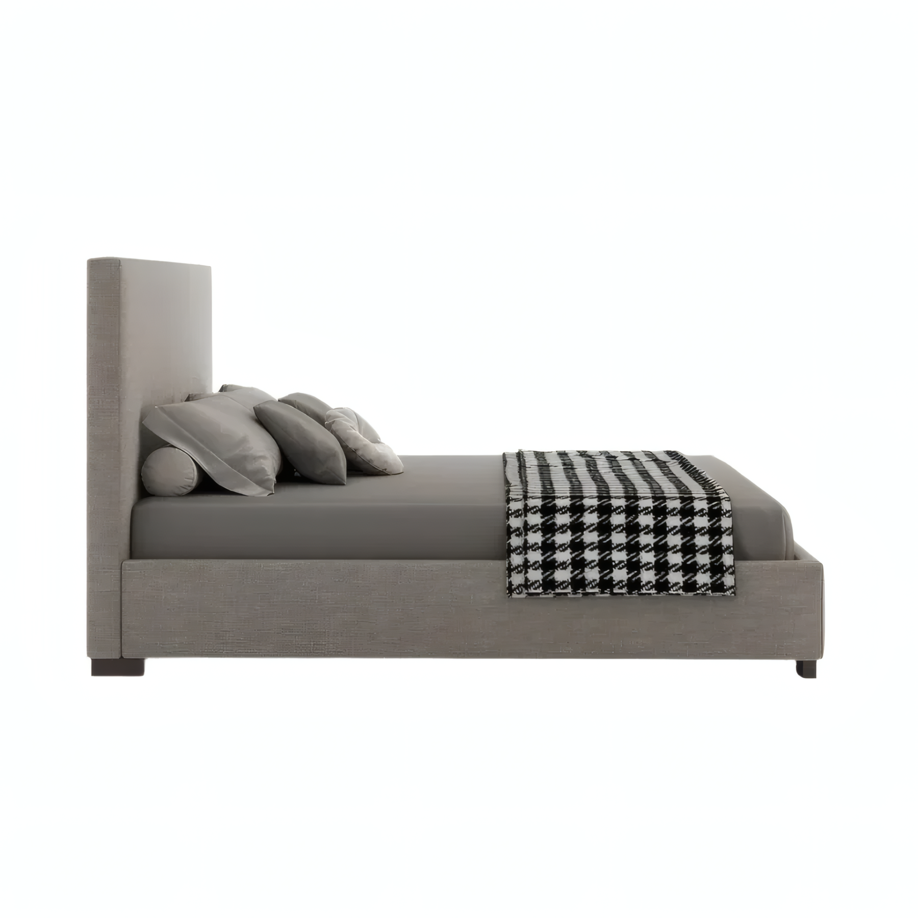 Ava Upholstered Bed with Panel Headboard