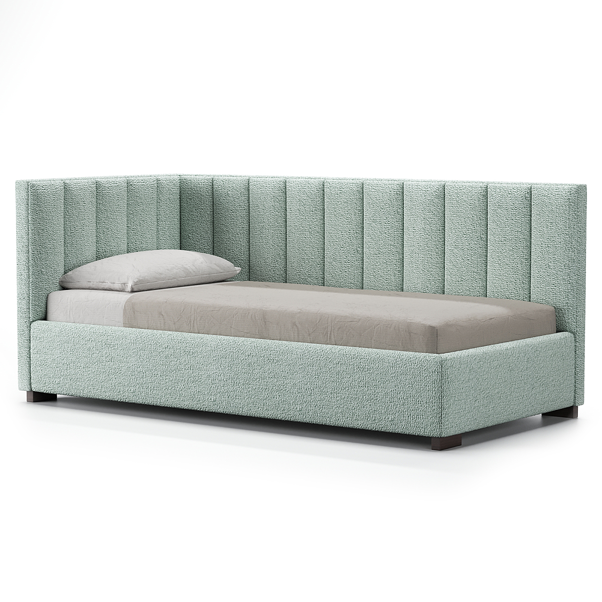 Lemon Tart Channel‑Tufted Upholstered Daybed