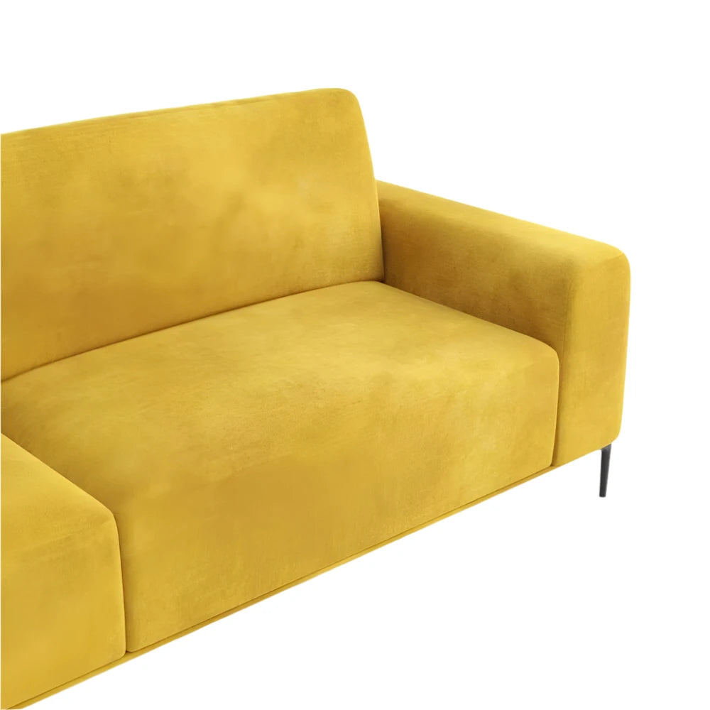 Holland Two-Seater Sofa with Straight Backrest