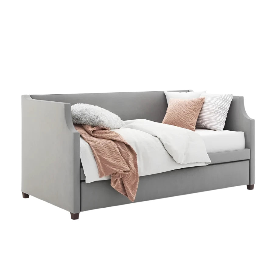 Josephine Upholstered Daybed in Ivory Chenille
