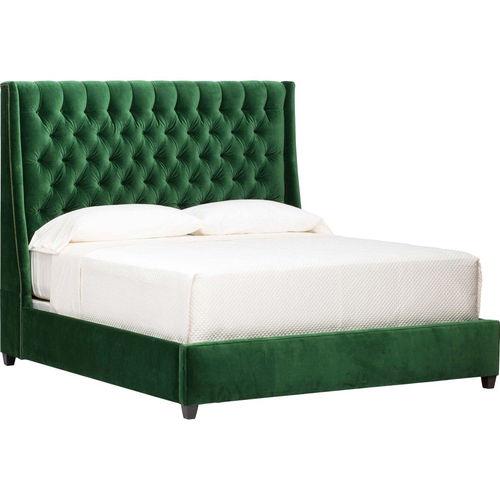 Abato Double Bed with Tufted High Headboard