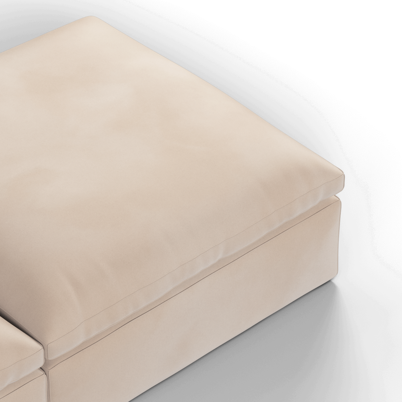 Ari modulares Ecksofa mit Sitzhocker