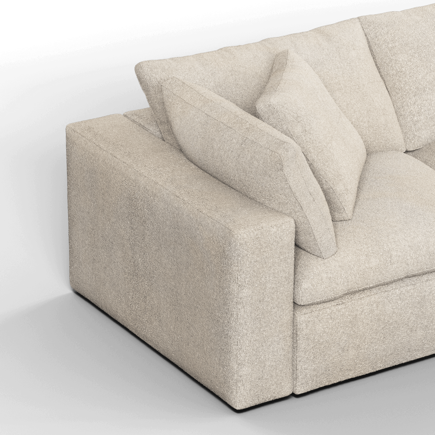 Ari dreisitziges modulares Ecksofa