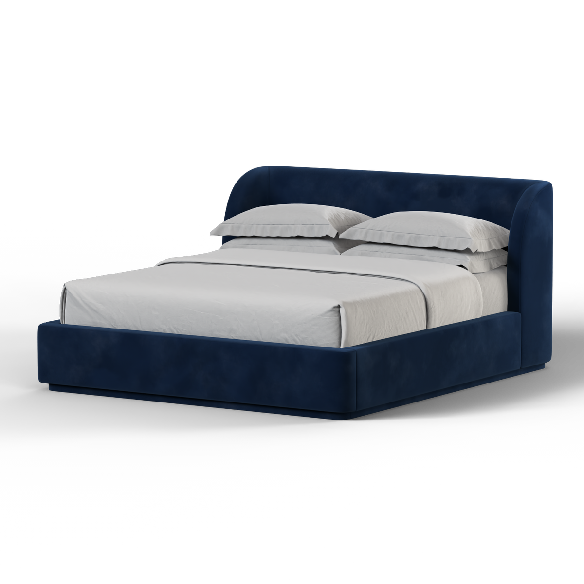 Bedspoke Giacomo Bed – Teal Velvet