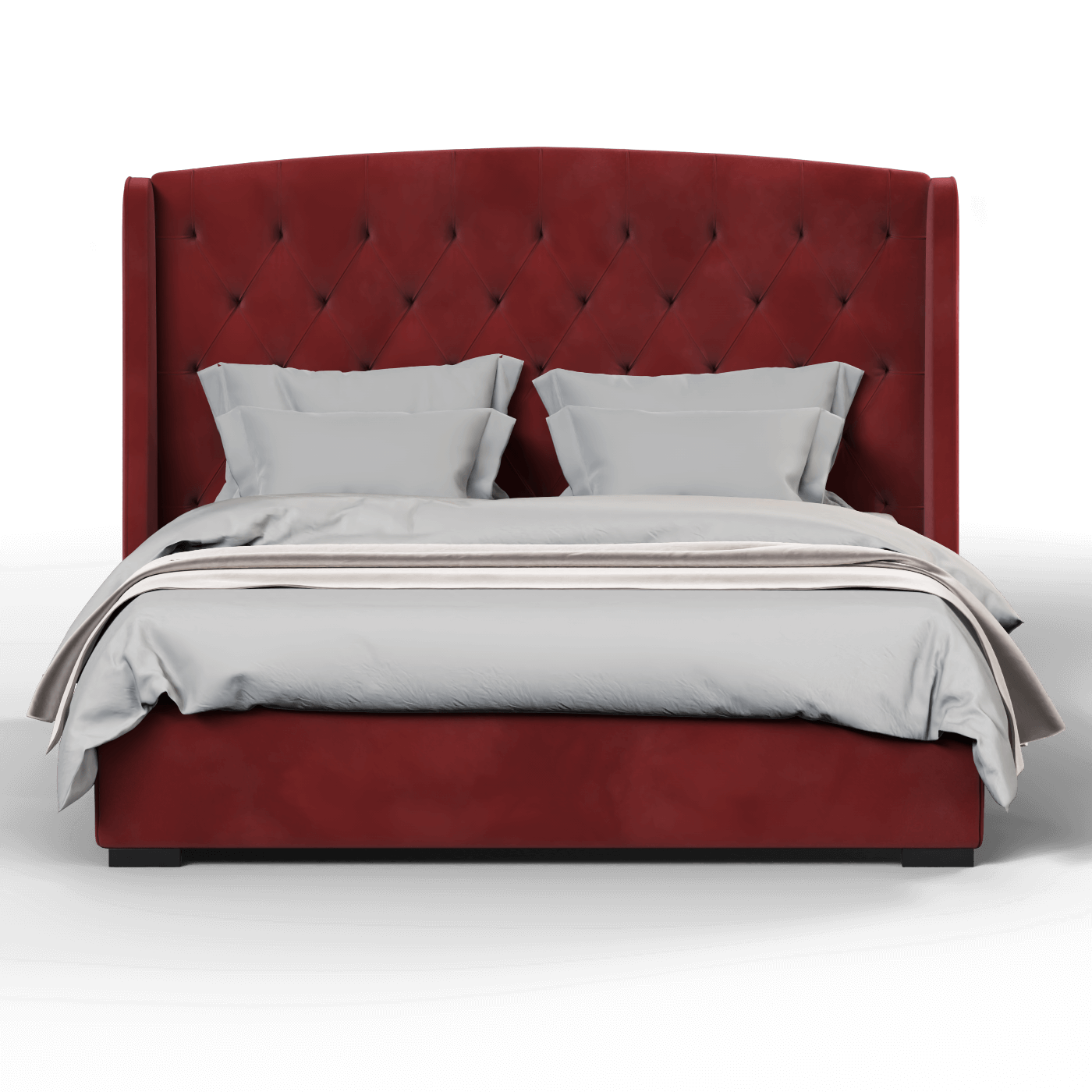 Sophia Upholstered Bed with Buttoned Headboard