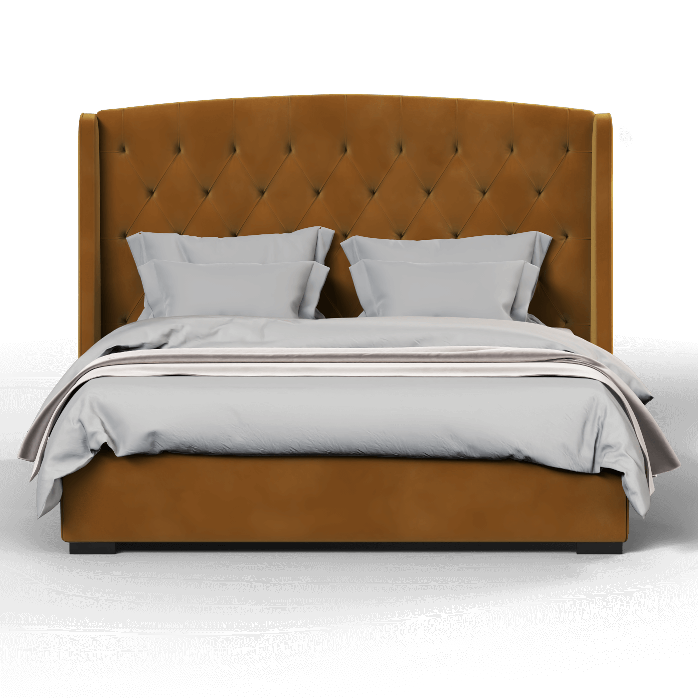 Sophia Upholstered Bed with Buttoned Headboard