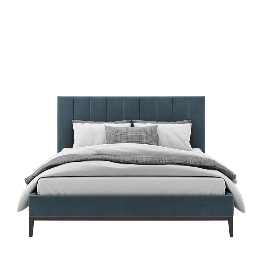 Amelia Velvet Upholstered Platform Bed