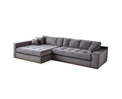 Crone Corner Sofa with Left Chaise and Multiple Back Cushions