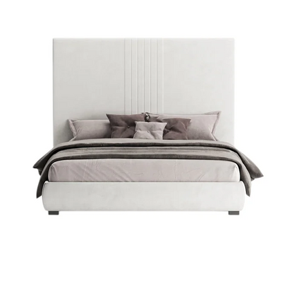 Aurora Bed with High Upholstered Headboard