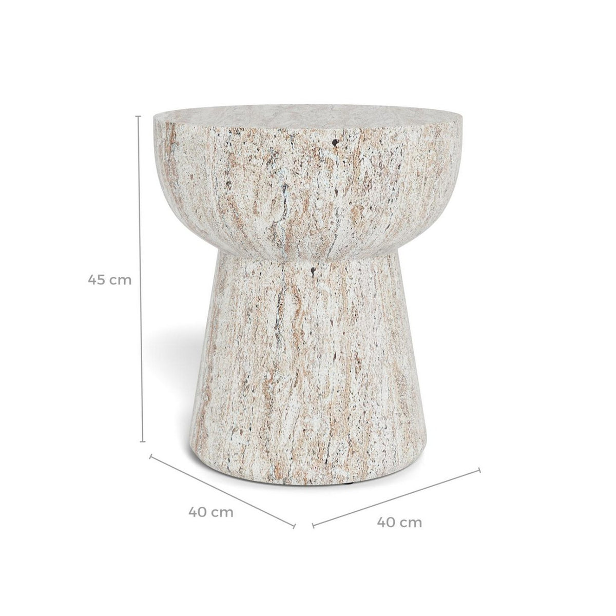 Side Table Cabra - Beige
