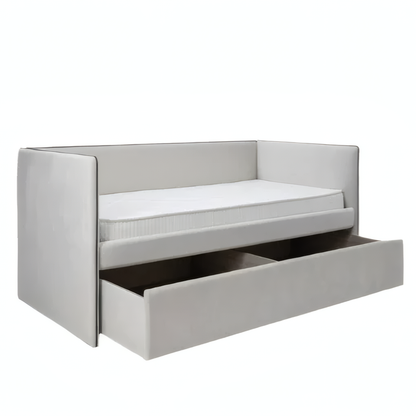 Mea Bed with Compact Lines and Subtle Design