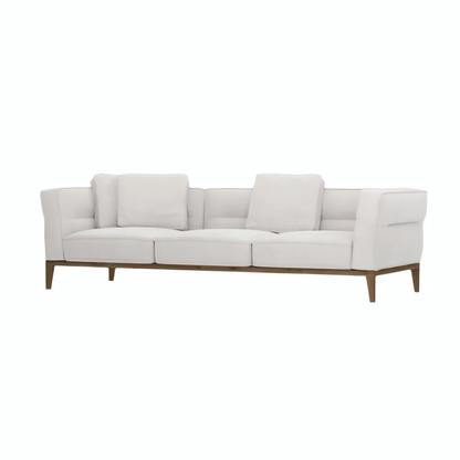 Hope Three-Seater Sofa With Wood Frame and Loose Cushions