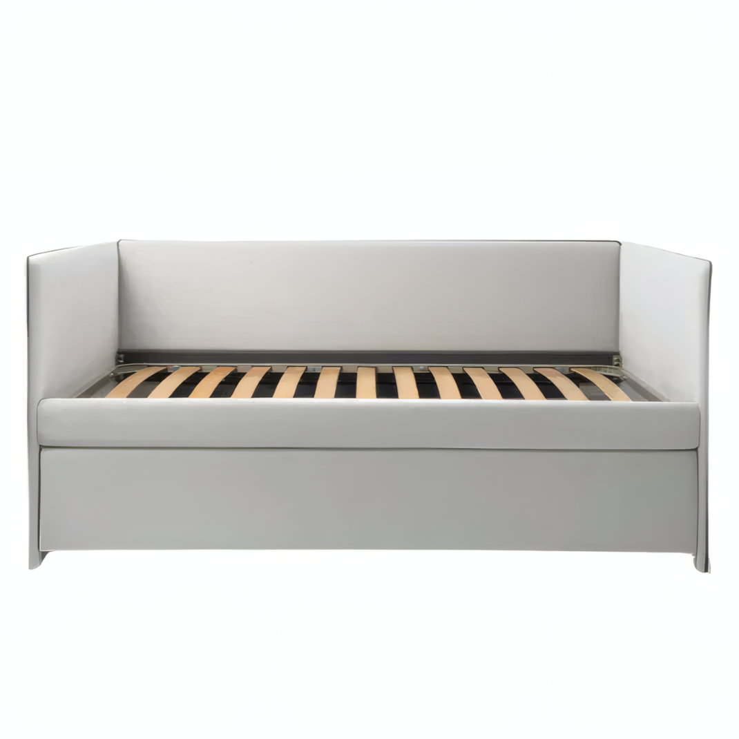 Mea Bed with Compact Lines and Subtle Design