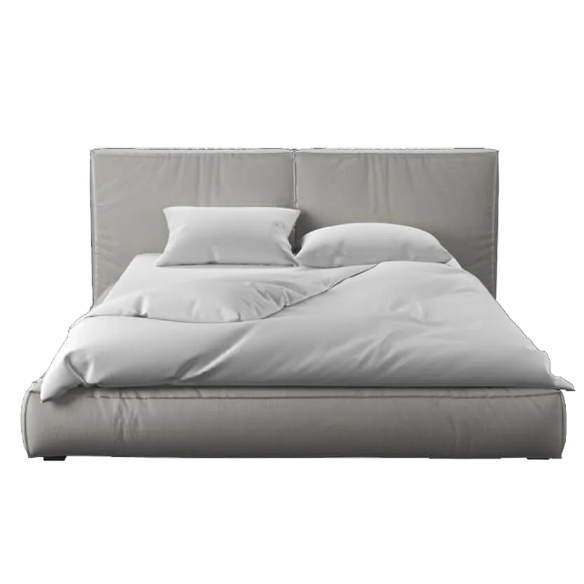 Dahila Soft Headboard Bed with Upholstered Frame and Optional Storage