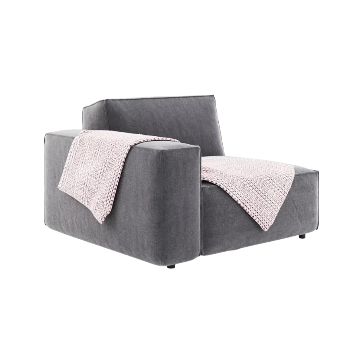 Thor Corner Chair with Side Armrest