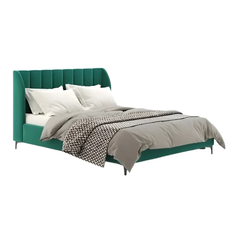 The Caterina bed, a twin-size mattress with distinct boundaries.