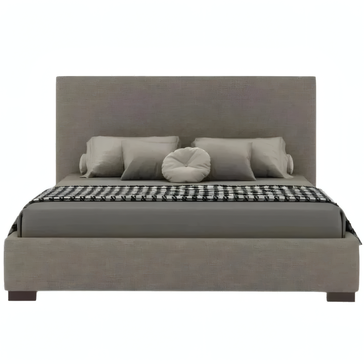 Ava Upholstered Bed with Panel Headboard