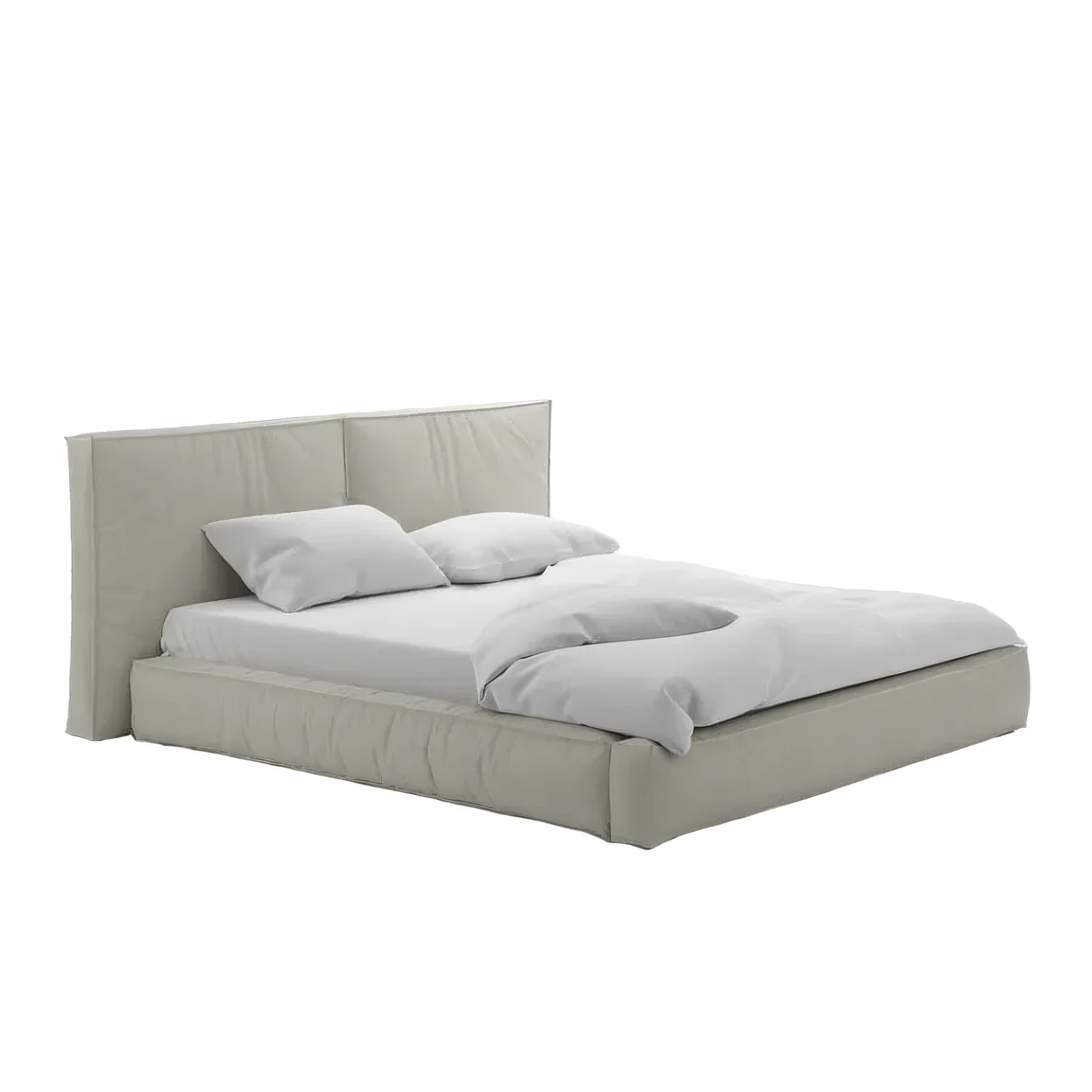 Dahila Soft Headboard Bed with Upholstered Frame and Optional Storage