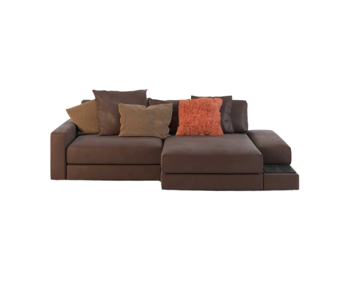 Parker Sectional Sofa with Right Chaise and Four Cushions