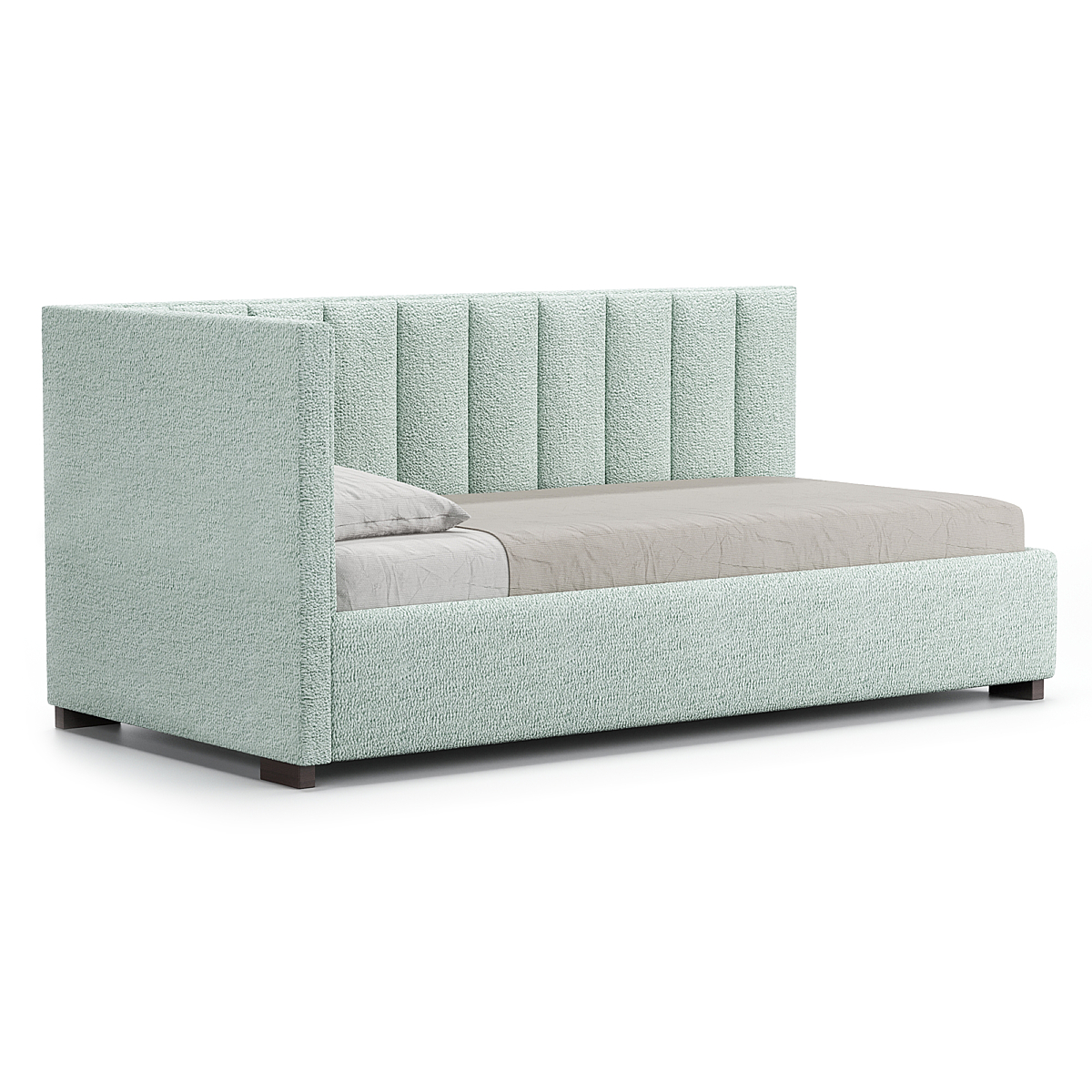 Lemon Tart Channel‑Tufted Upholstered Daybed