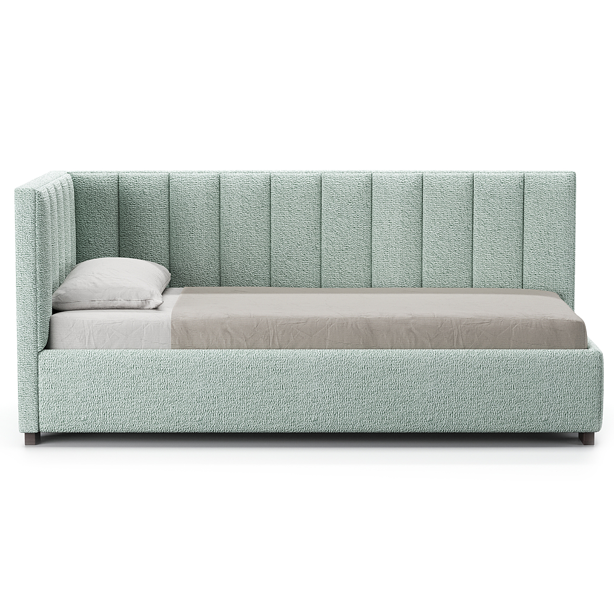 Lemon Tart Channel‑Tufted Upholstered Daybed
