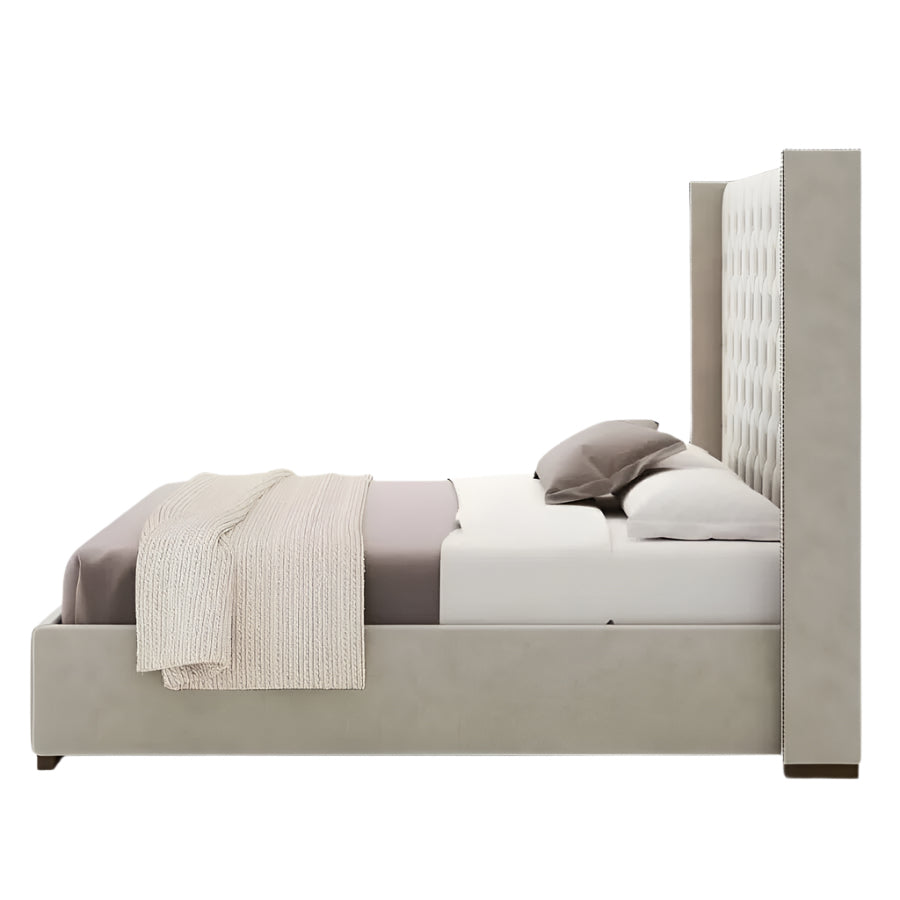 Dominique Tall Bed with Elevated Profile