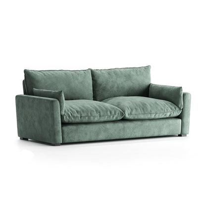 Bubble Sofa in Custom Teal Velvet Fabric