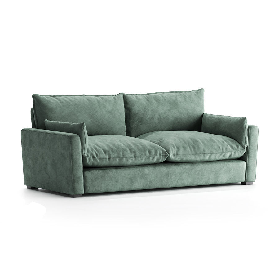 Bubble Sofa in Custom Teal Velvet Fabric