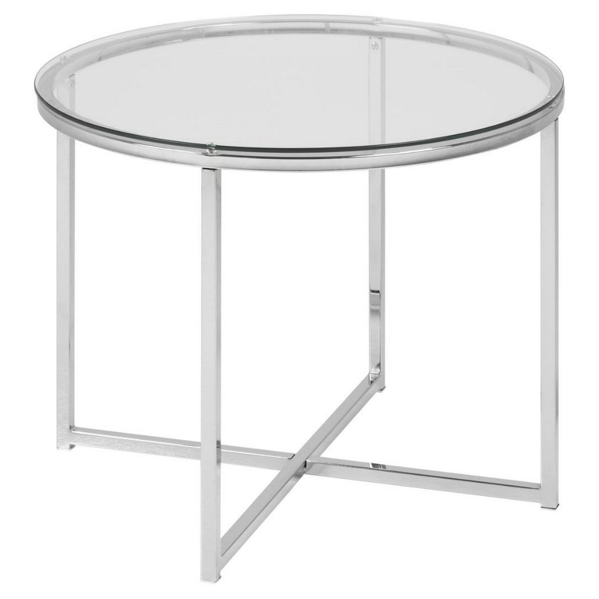 Side Table Cross - Transparent