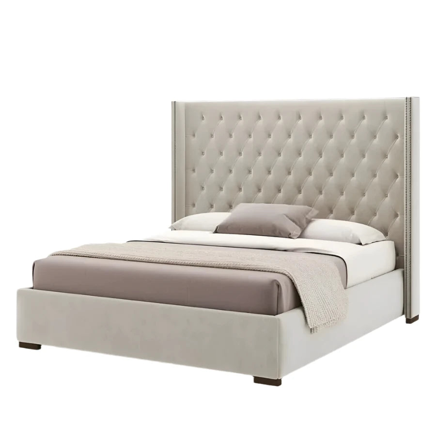 Dominique Tall Bed with Elevated Profile