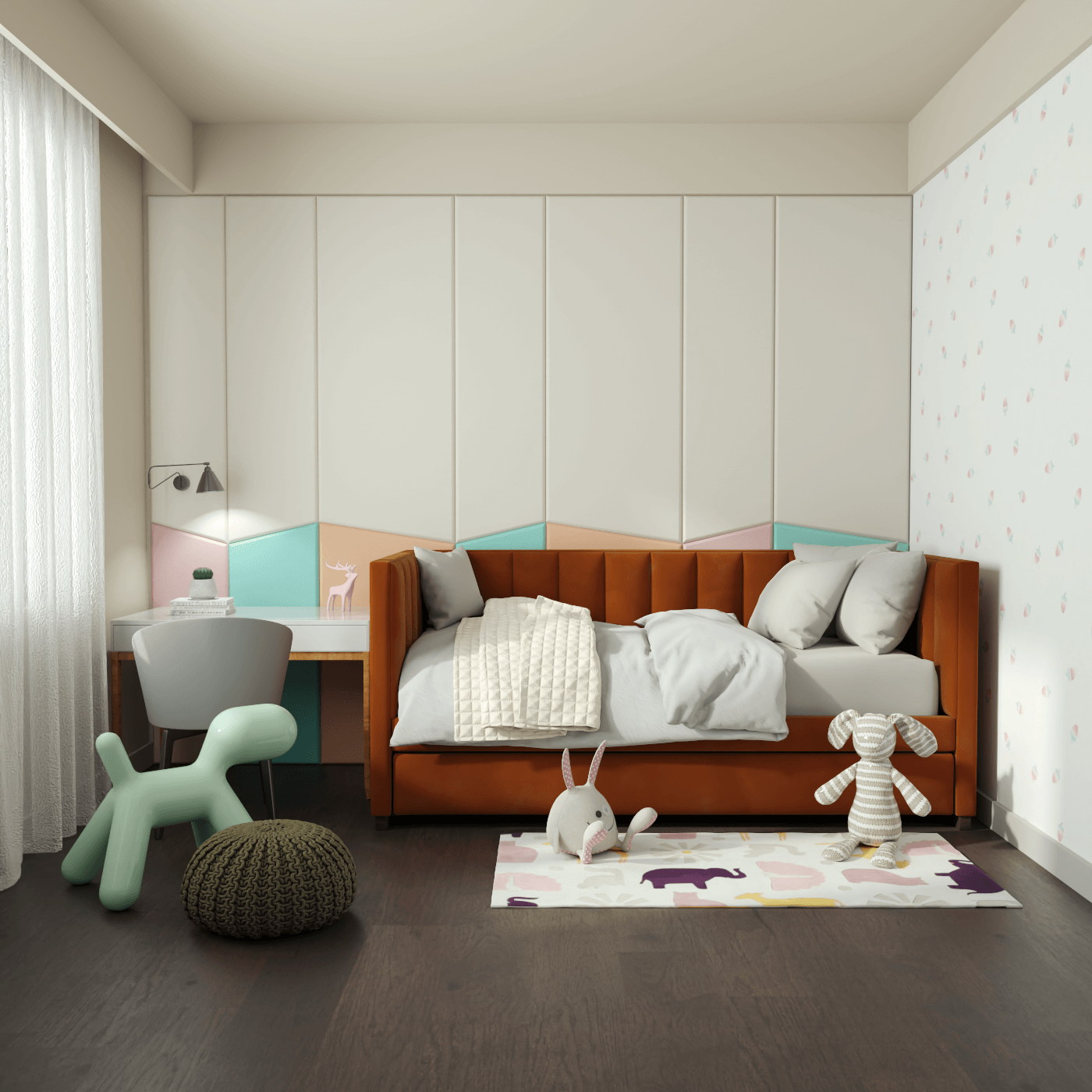 Capella Daybed with Sculpted Style and Built-In Versatility