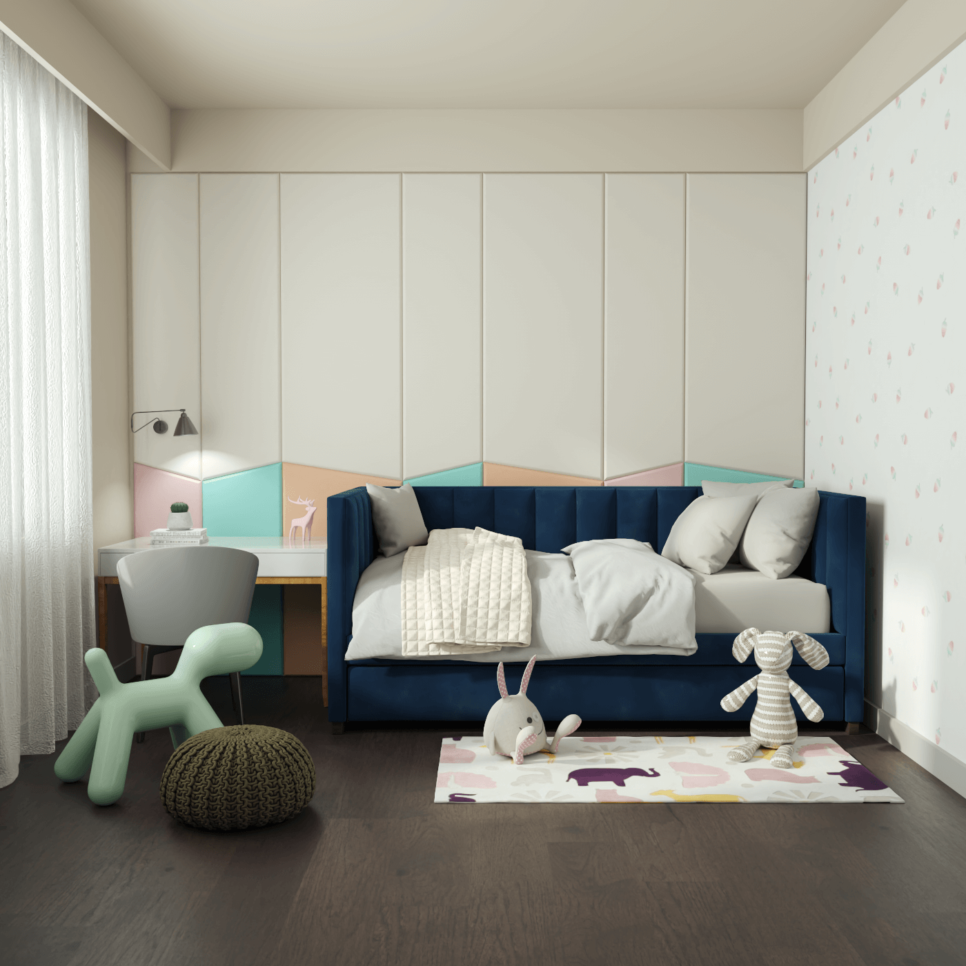 Capella Daybed with Sculpted Style and Built-In Versatility