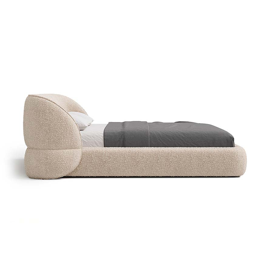 Carla Bed with Modern Curved Headboard