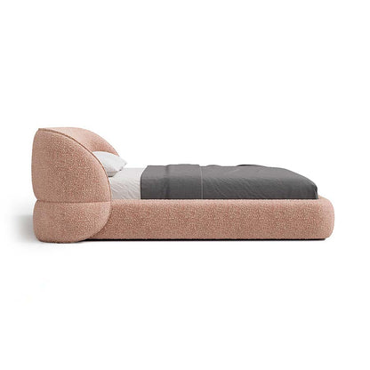Carla Bed with Modern Curved Headboard