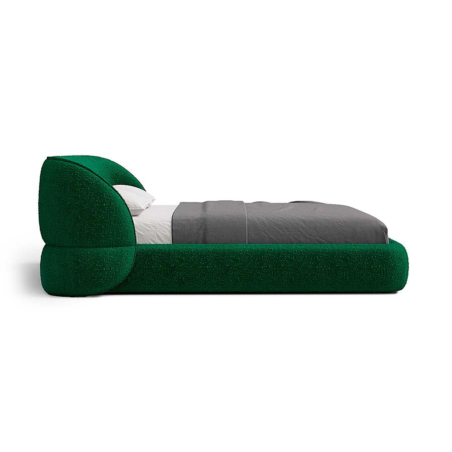 Carla Bed with Modern Curved Headboard