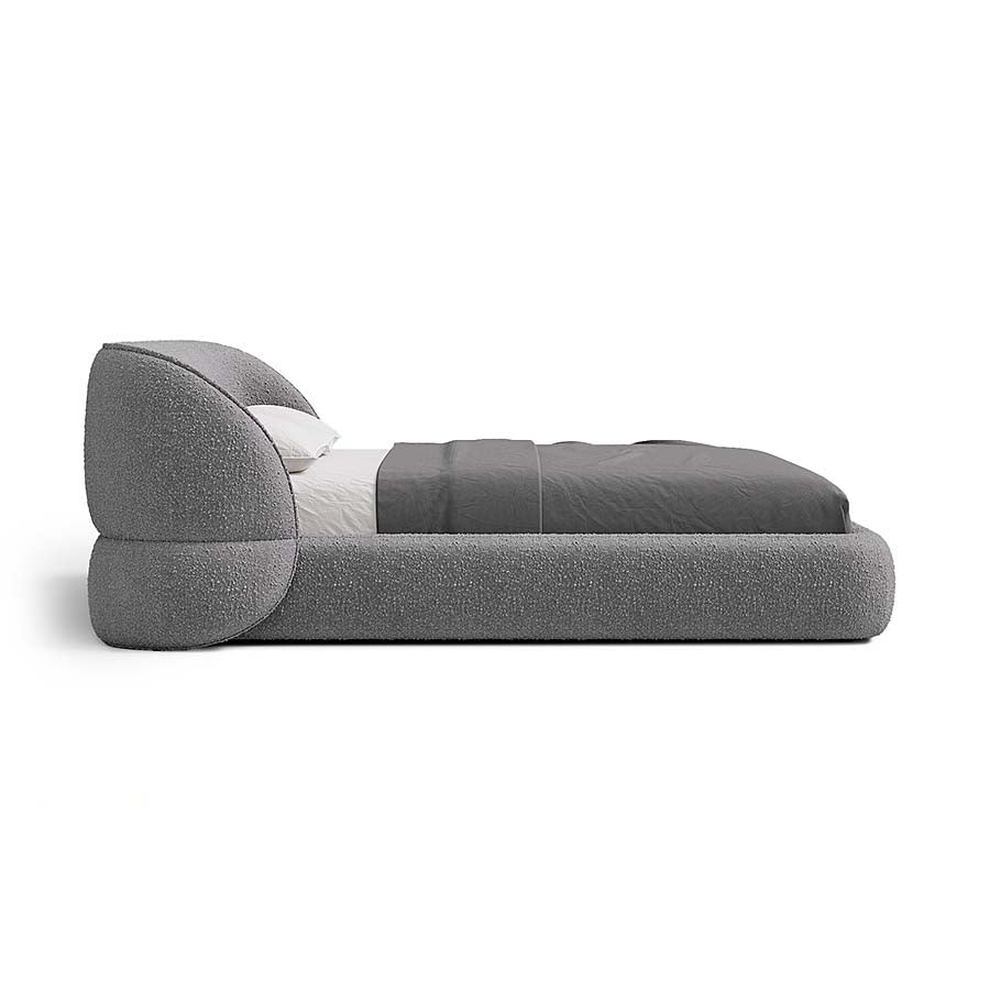 Carla Bed with Modern Curved Headboard