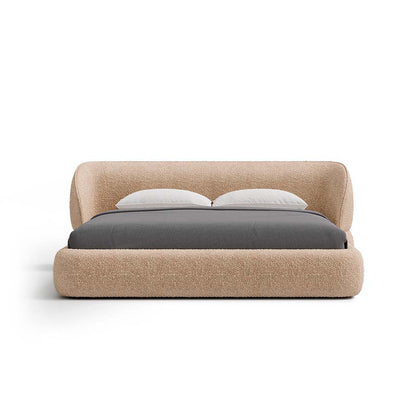 Carla Bed with Modern Curved Headboard