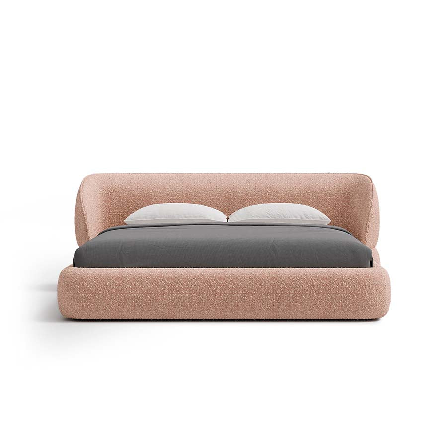 Carla Bed with Modern Curved Headboard