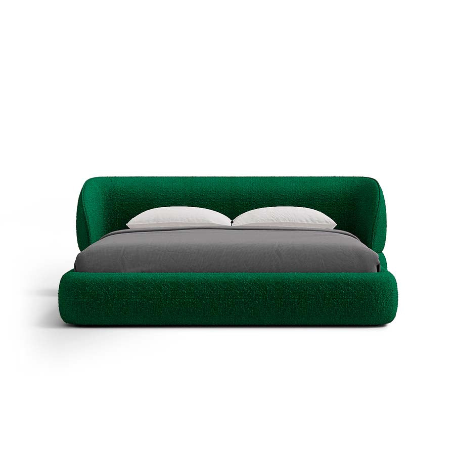 Carla Bed with Modern Curved Headboard