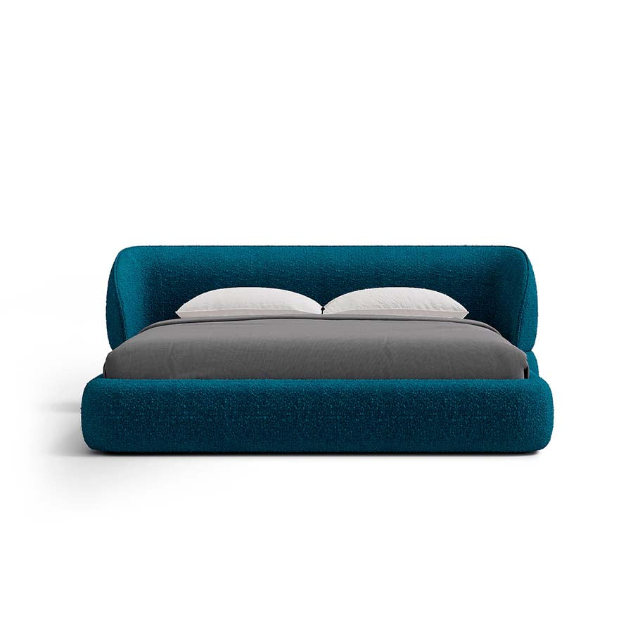 Carla Bed with Modern Curved Headboard