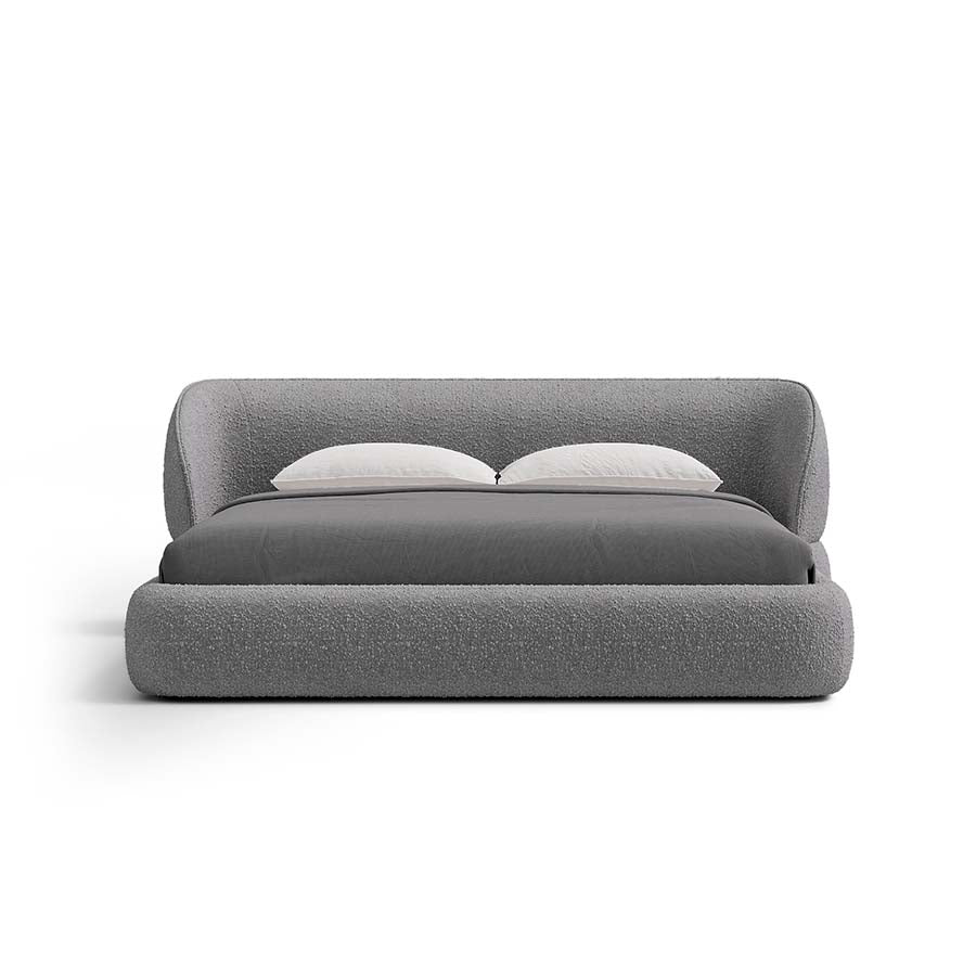 Carla Bed with Modern Curved Headboard