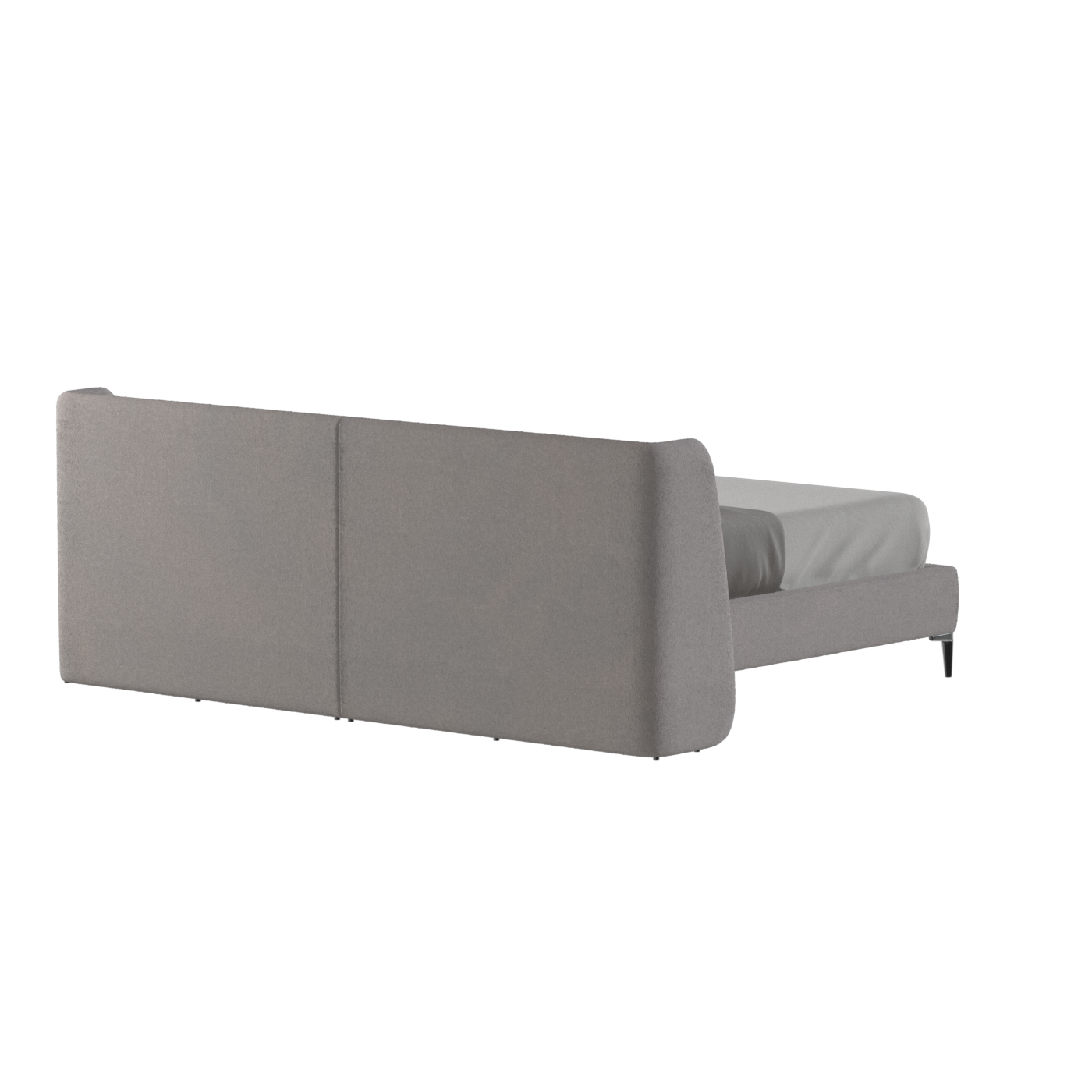 Abbey Upholstered Bed with Structured Headboard and Refined Lines