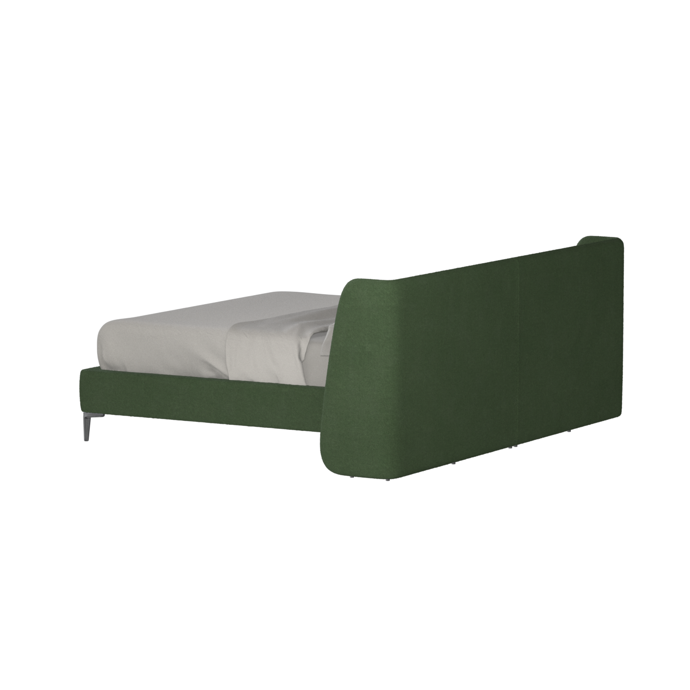 Abbey Upholstered Bed with Structured Headboard and Refined Lines