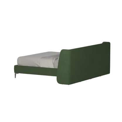 Abbey Upholstered Bed with Structured Headboard and Refined Lines
