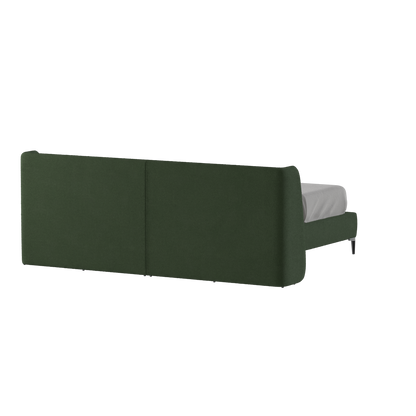 Abbey Upholstered Bed with Structured Headboard and Refined Lines