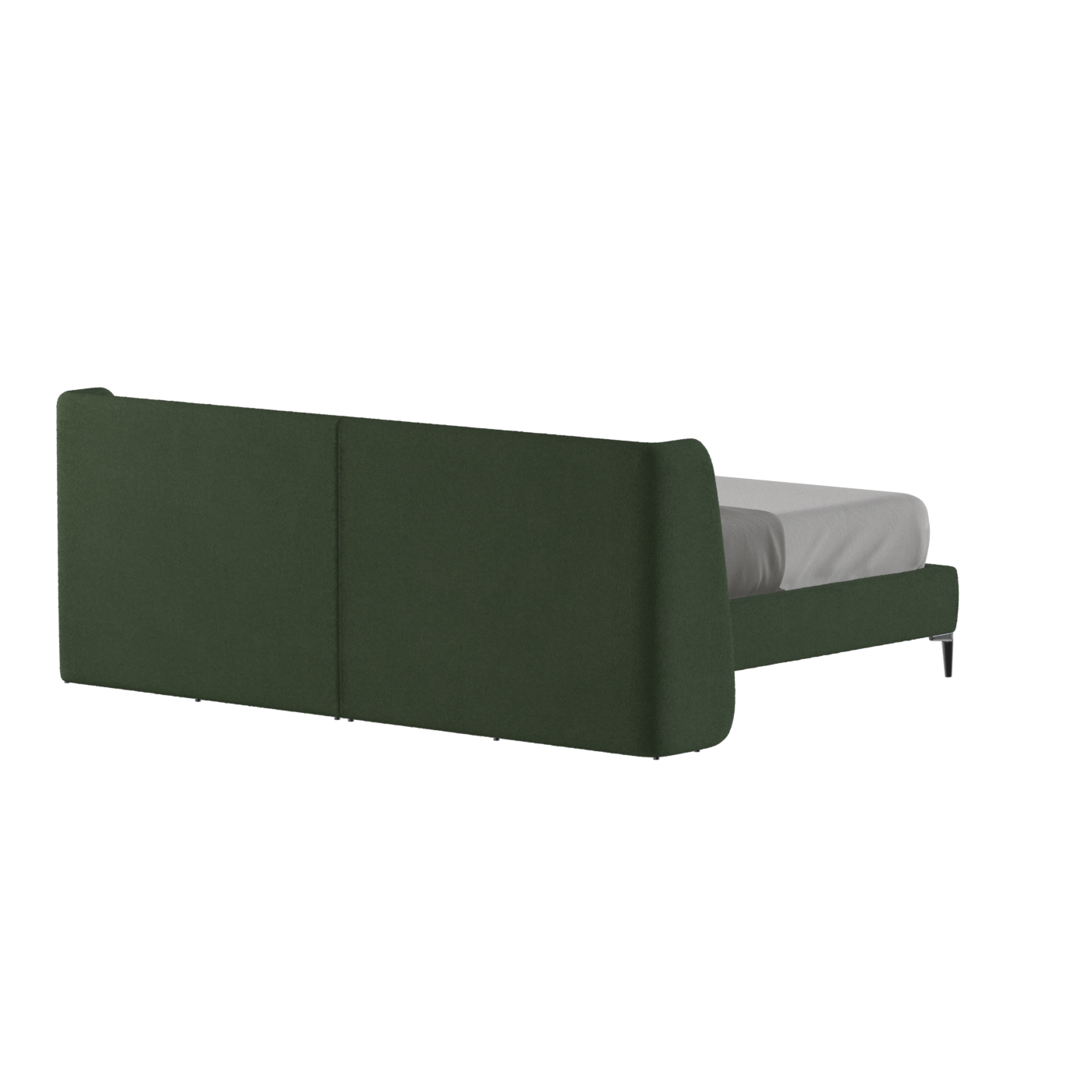 Abbey Upholstered Bed with Structured Headboard and Refined Lines