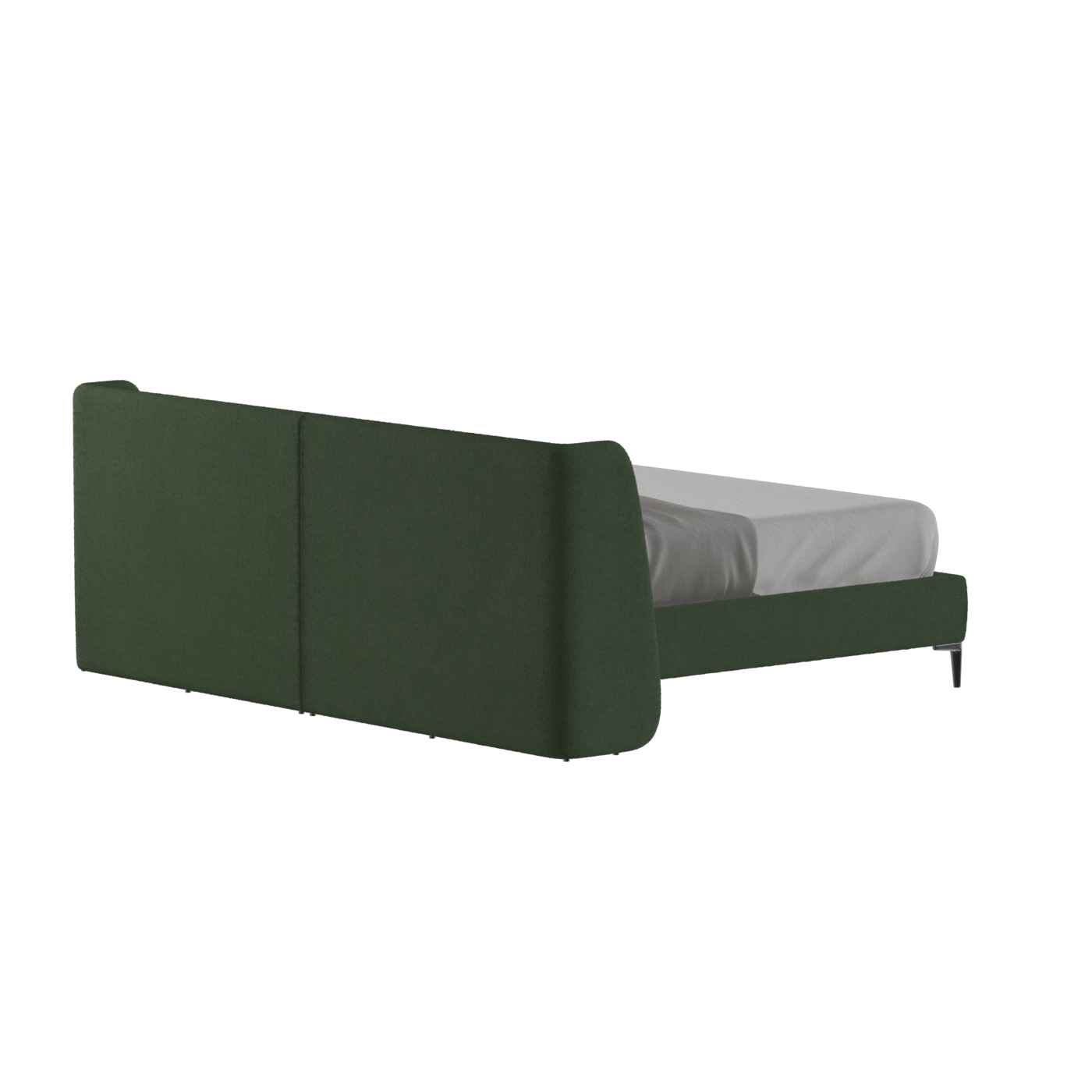 Abbey Upholstered Bed with Structured Headboard and Refined Lines
