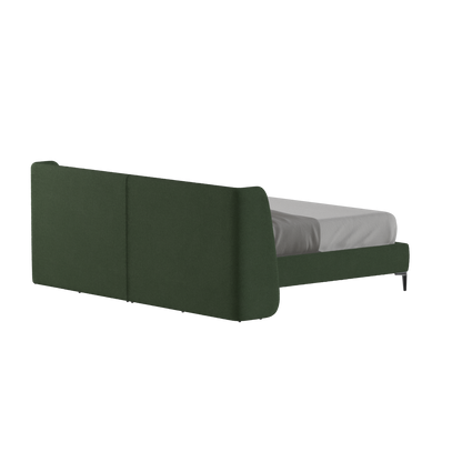 Abbey Upholstered Bed with Structured Headboard and Refined Lines