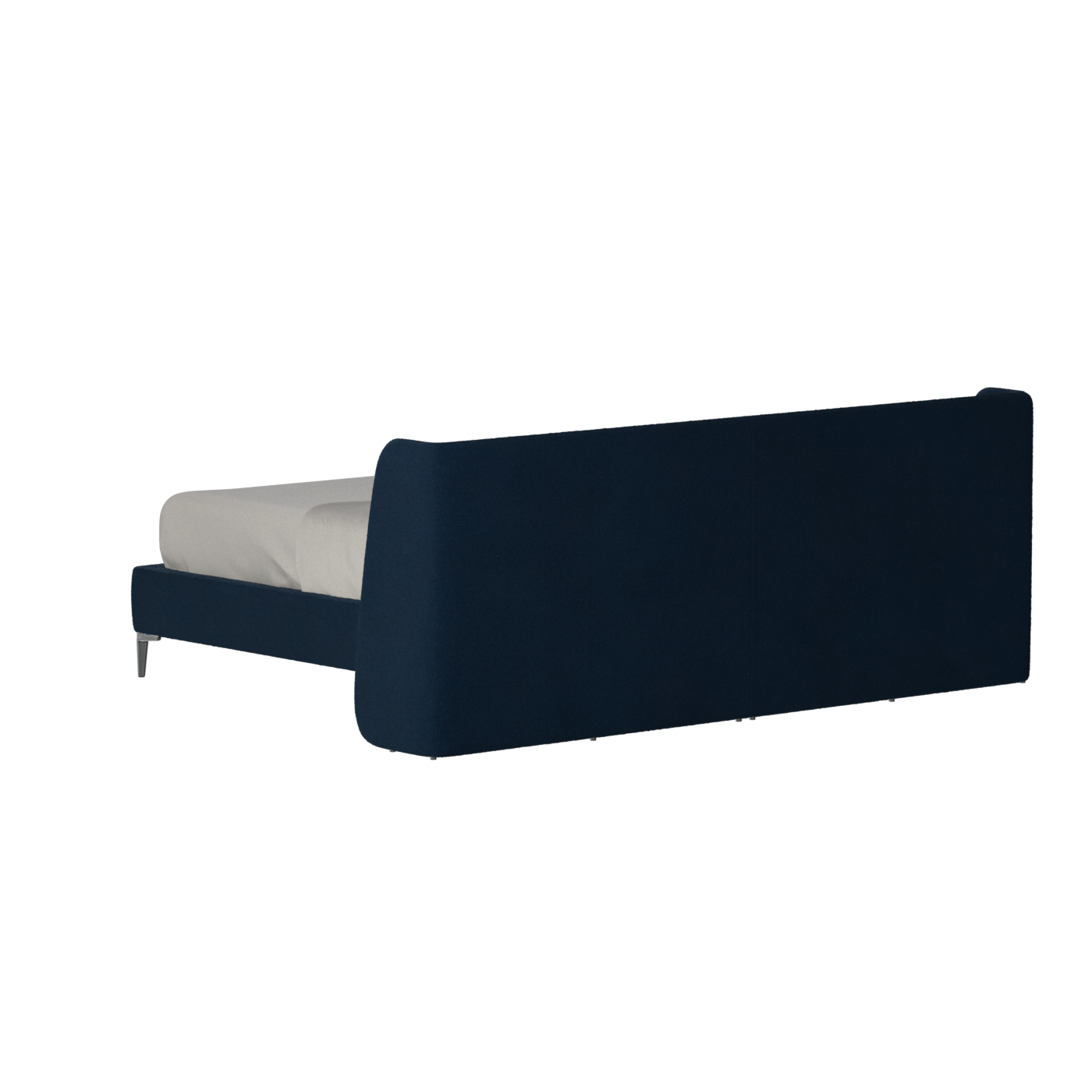 Abbey Upholstered Bed with Structured Headboard and Refined Lines